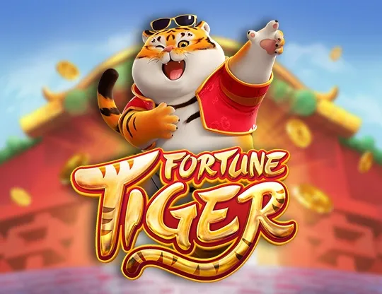 Cartela de apresentação do Fortune Tiger usada por um site de demo em português.